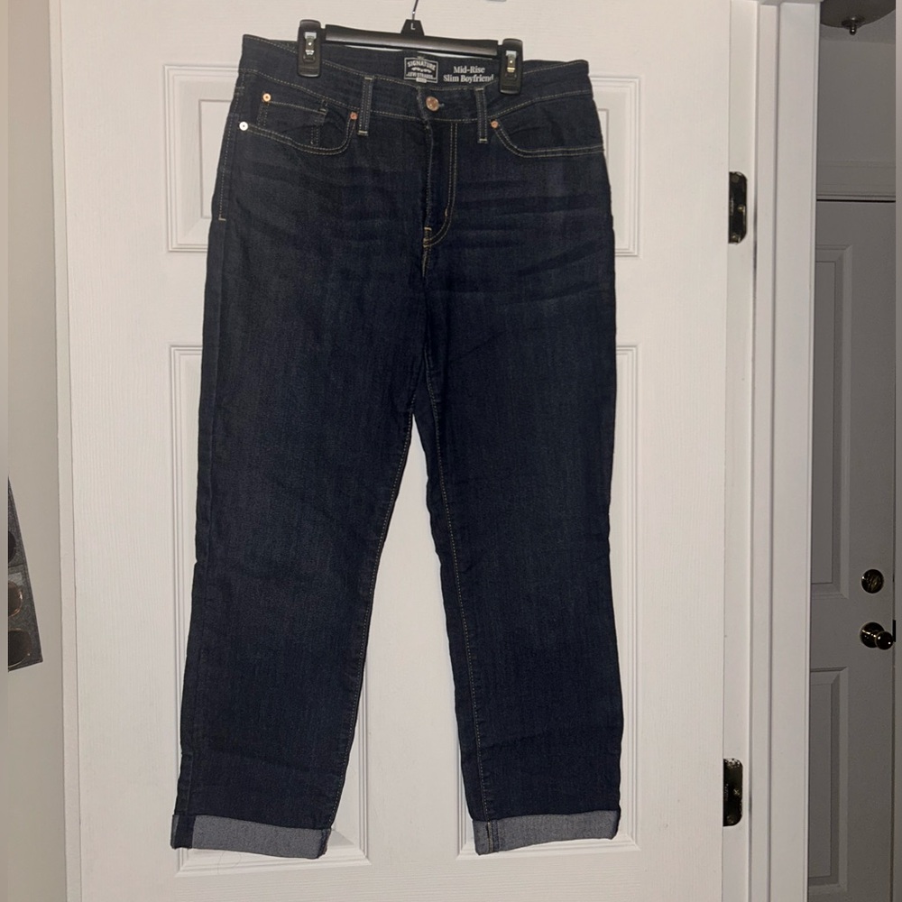 Signature by Levi Strauss Dark Indigo Ankle Jeans